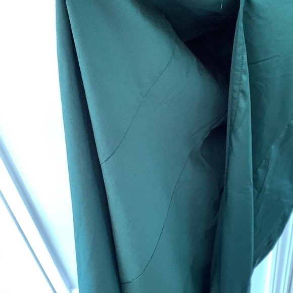 Showpo. Amethyst Green dress front split holidays bridesmaids size 8 Prom satin‎ - Picture 12 of 16